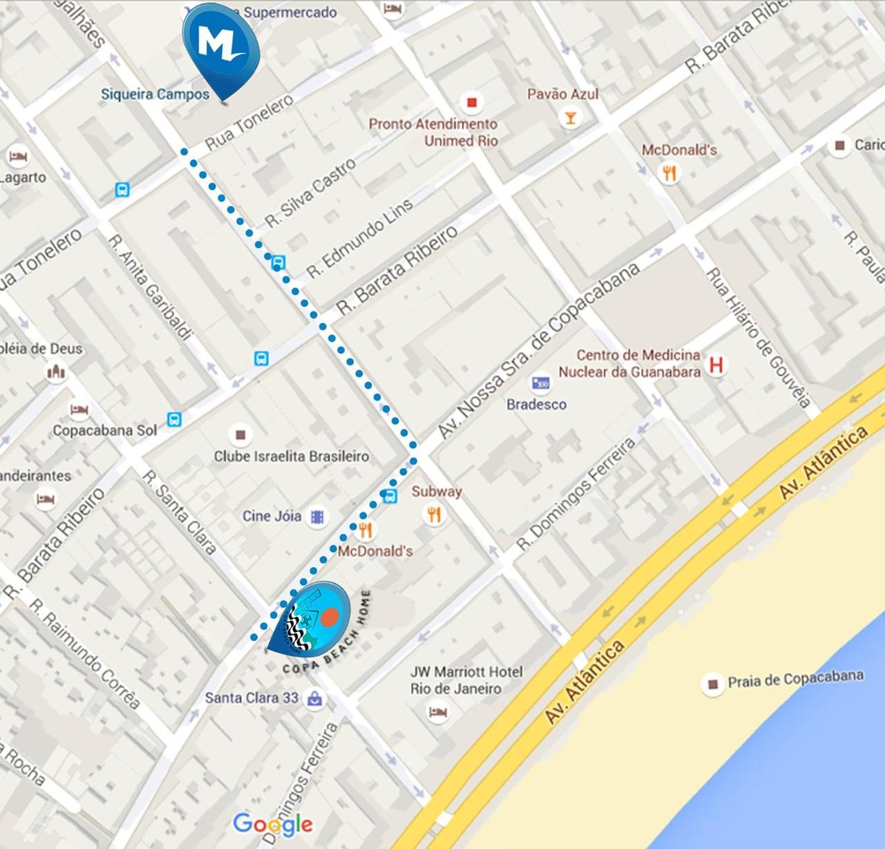 Copa Beach Home - Copacabana Posto 4 Quadra Da Praia リオデジャネイロ エクステリア 写真